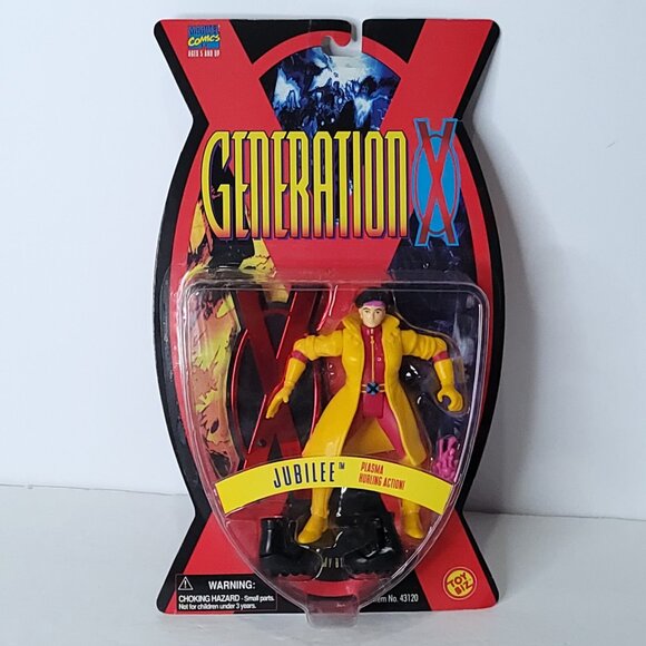 Vintage 1995 Toy Biz Marvel Generation X Jubilee Action Figure Plasma Hurling - Picture 1 of 6